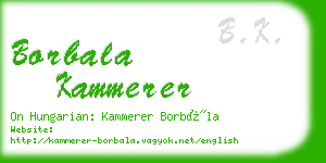 borbala kammerer business card